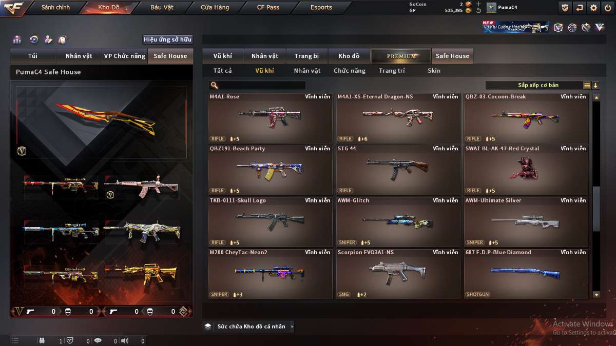 shop acc cf uy tin gia re